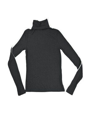 Splits59 Jackson Rib Full Length Turtleneck in Black/White